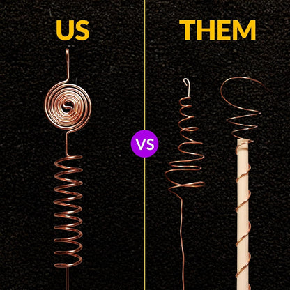 Premium Electroculture Copper Gardening Antenna Kit – Tesla-Inspired Copper Coils