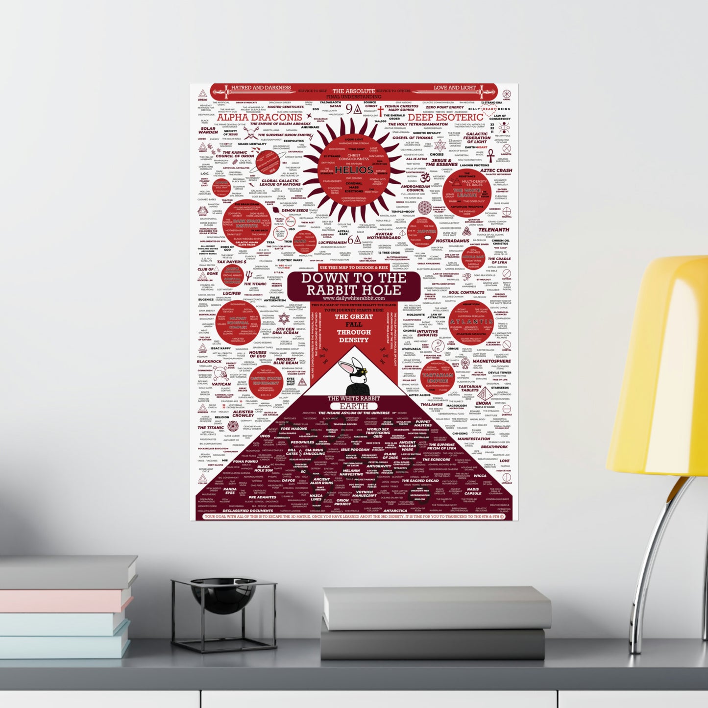 'Down to the Rabbit Hole' - Poster | THE WHITE RABBIT SHOP