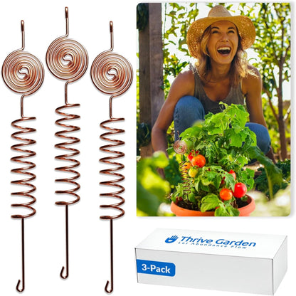Premium Electroculture Copper Gardening Antenna Kit – Tesla-Inspired Copper Coils