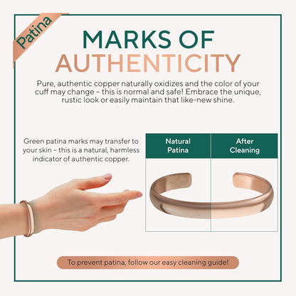 Handmade Pure Copper Cuff Bracelet