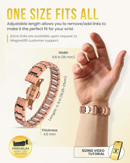 Ellipse Copper Magnetic Bracelet