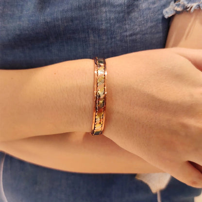 Pure Copper Elegant Bracelet & Ring Set