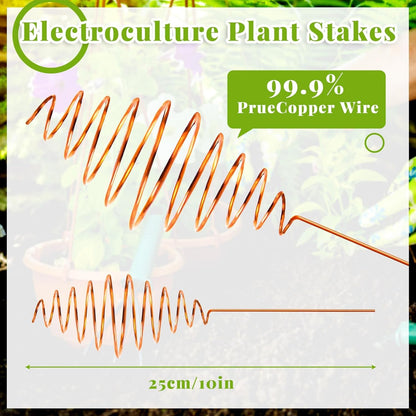 Ether Antennas for Plants – Premium Copper Electroculture Garden Stakes