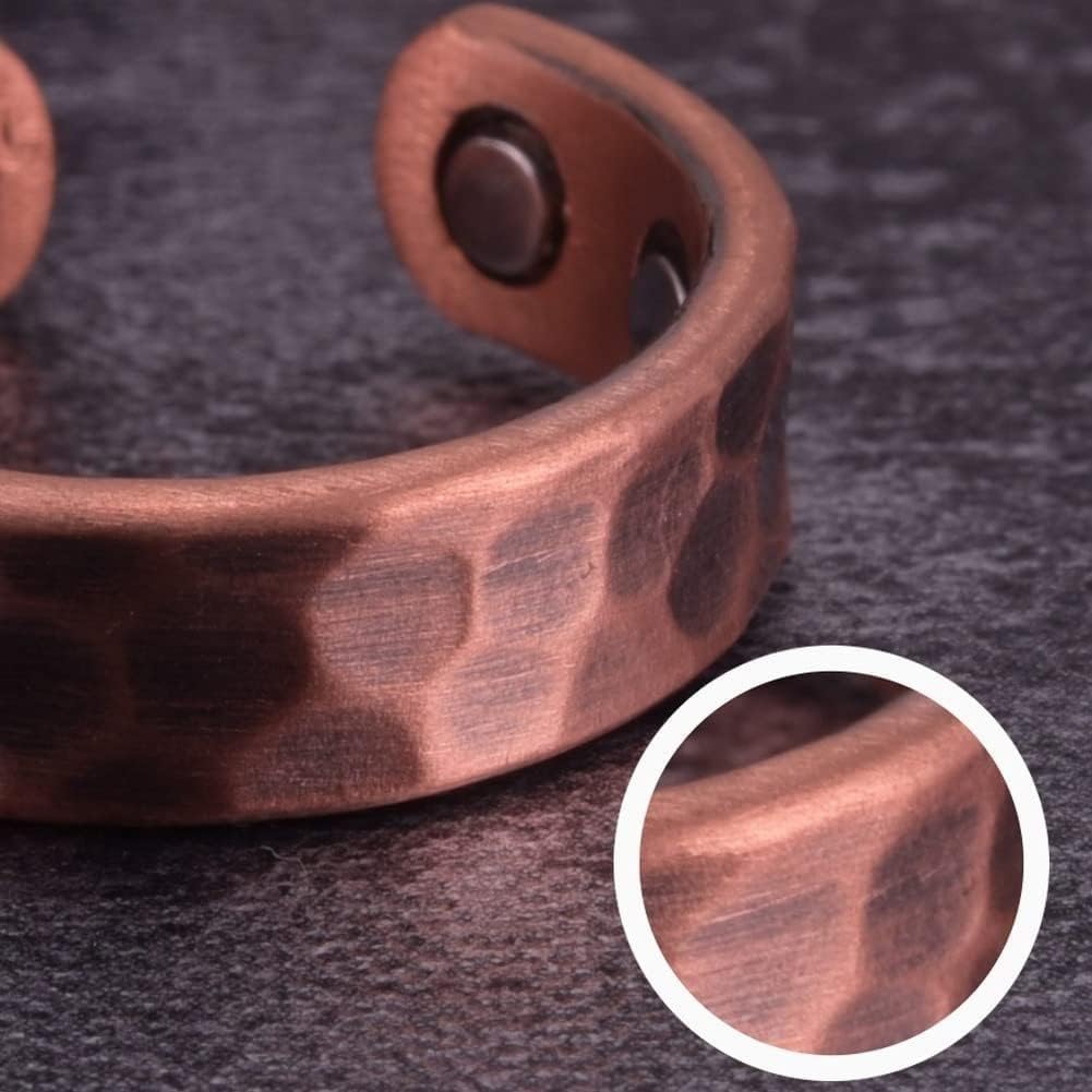 Handcrafted Pure Copper Hammered Ring