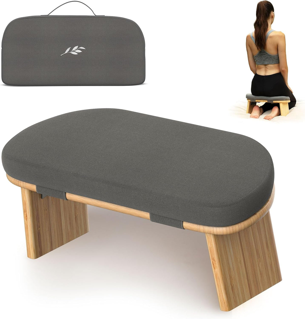 Portable Bamboo Meditation Bench