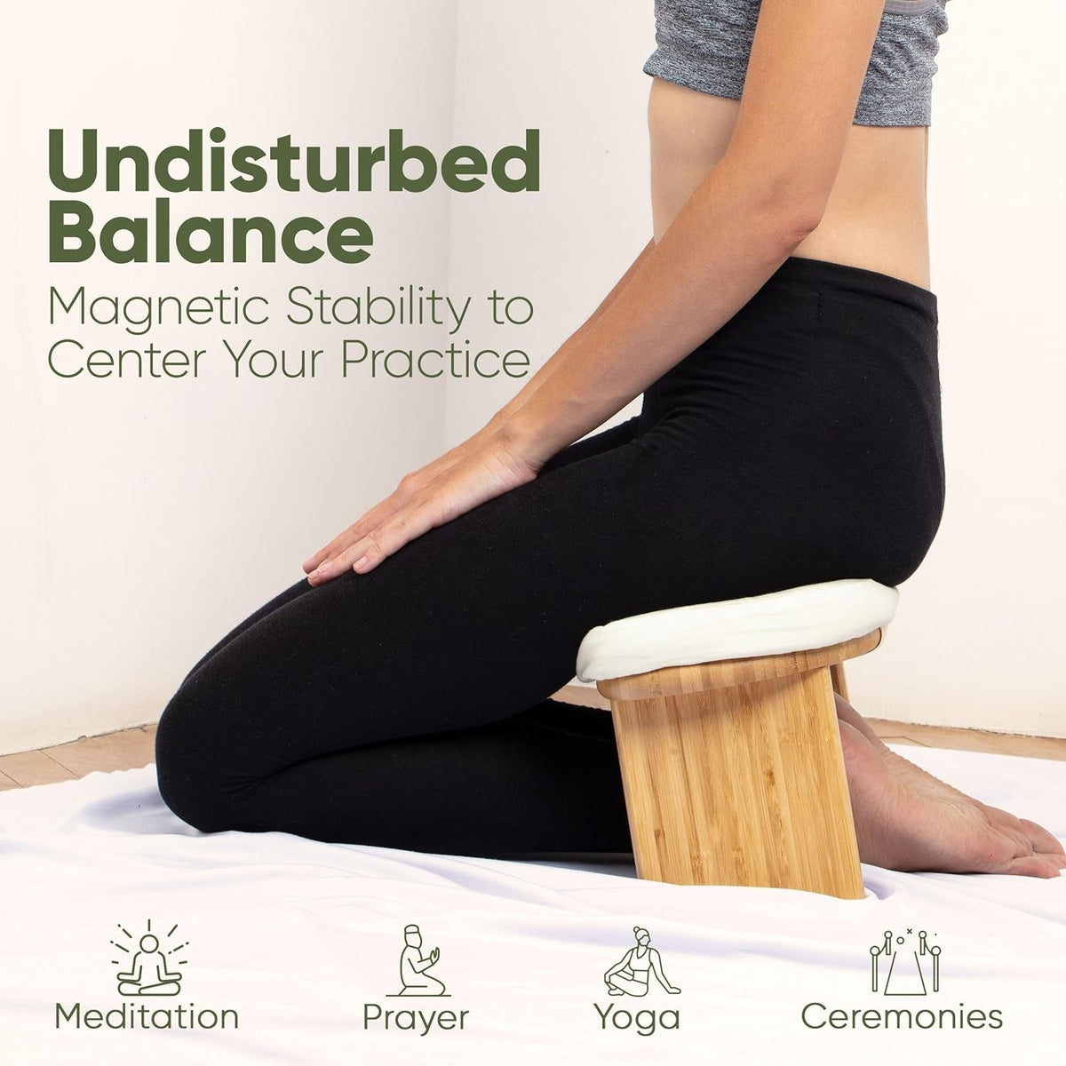 Portable Bamboo Meditation Bench