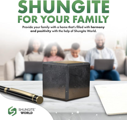 Authentic Shungite Cube – Natural Polished Stone Cube