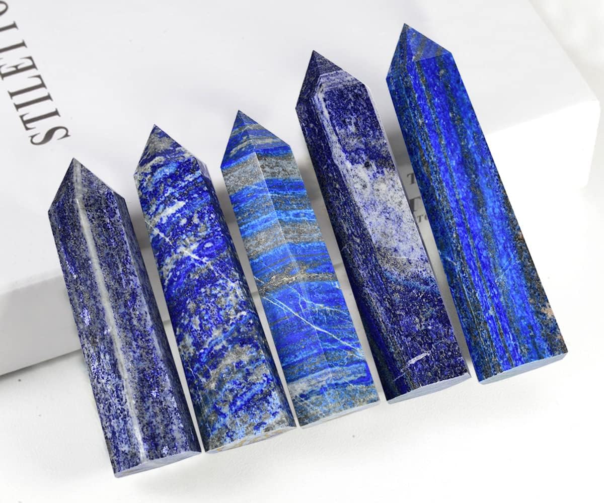 Natural Lapis Lazuli Crystal Tower – Polished Obelisk Point