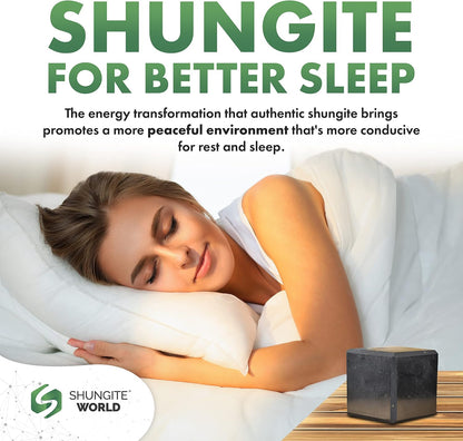 Authentic Shungite Cube – Natural Polished Stone Cube