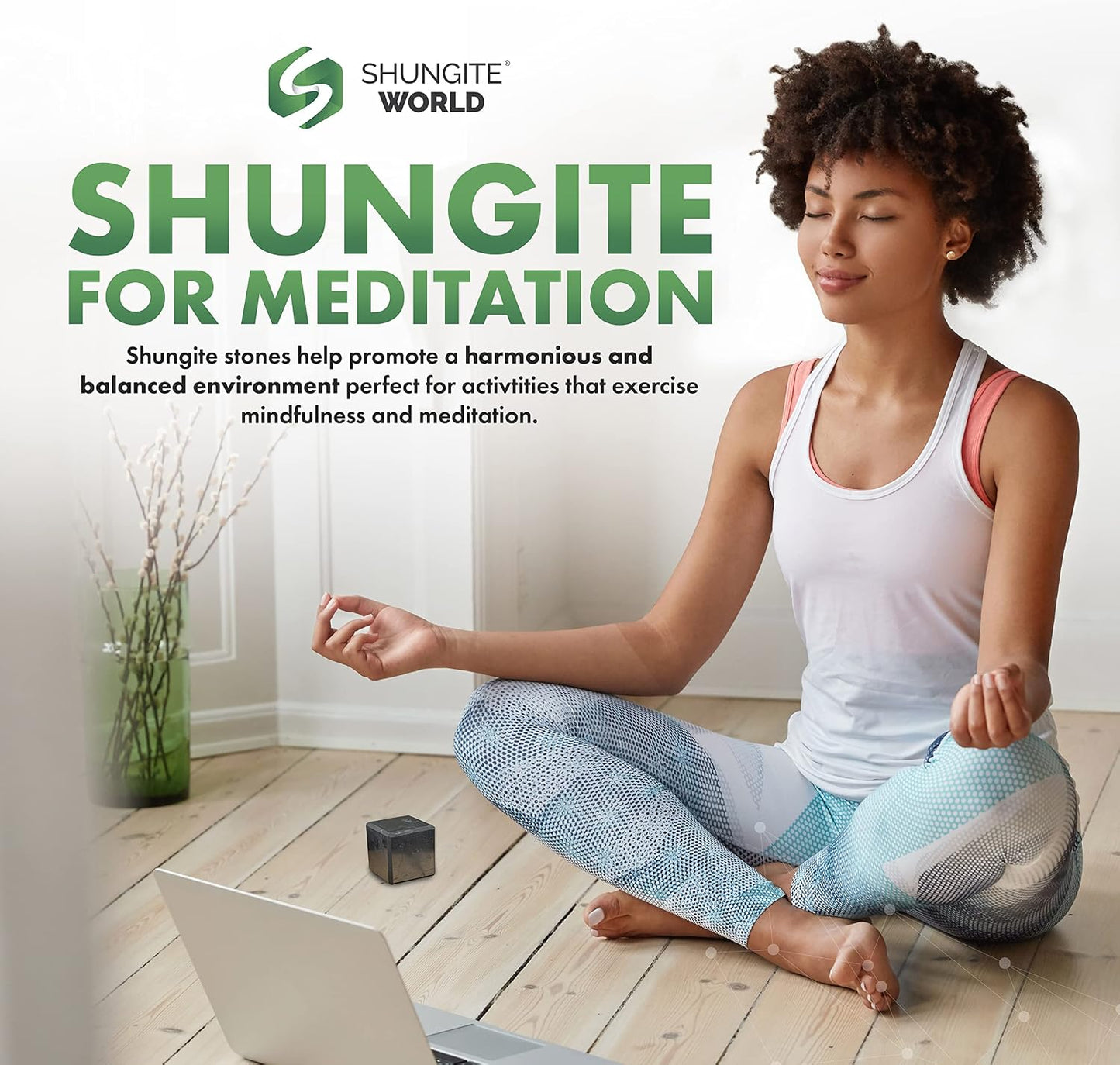 Authentic Shungite Cube – Natural Polished Stone Cube