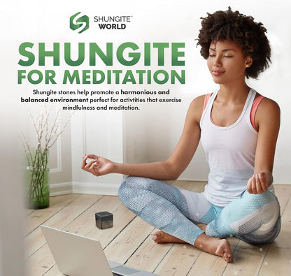 Authentic Shungite Cube – Natural Polished Stone Cube
