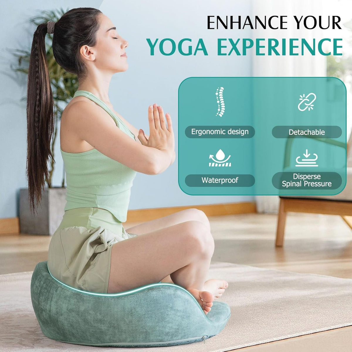Ergonomic Memory Foam Meditation Cushion