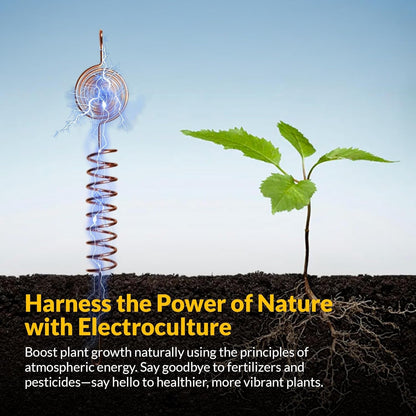Premium Electroculture Copper Gardening Antenna Kit – Tesla-Inspired Copper Coils