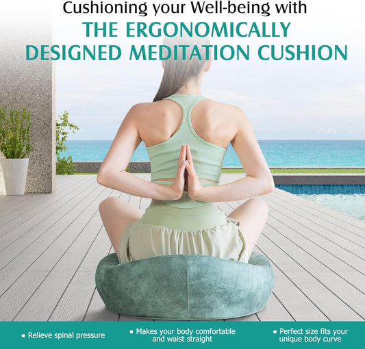 Ergonomic Memory Foam Meditation Cushion