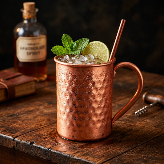 Handcrafted Hammered Pure Copper Mug