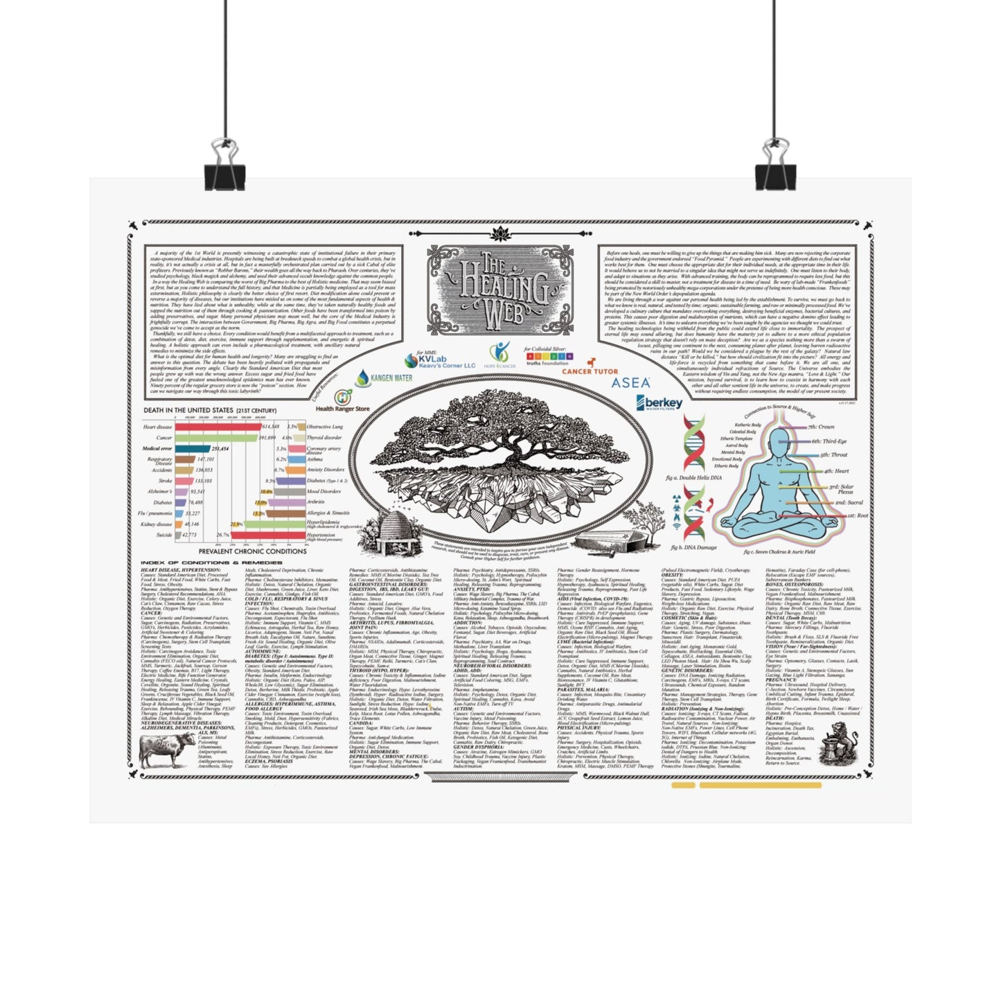 'Healing Web Instructions' - Poster (Second Page)