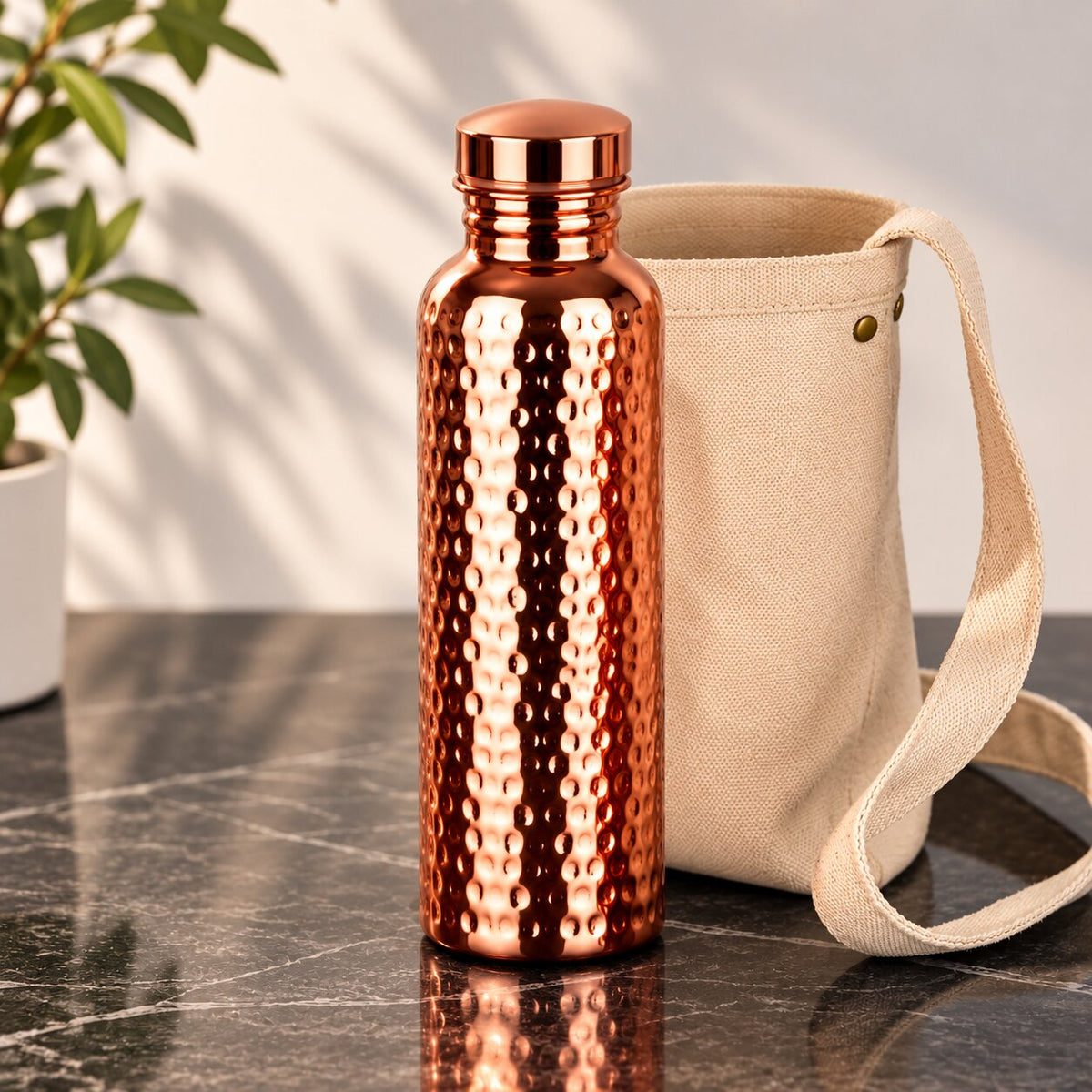 Vintage Copper Water Bottle
