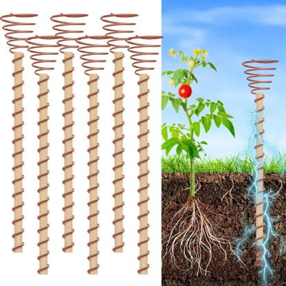 Electroculture Copper Plant Stakes – Premium Garden Antennas