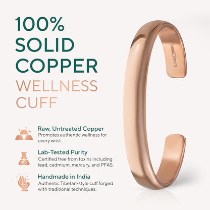 Handmade Pure Copper Cuff Bracelet