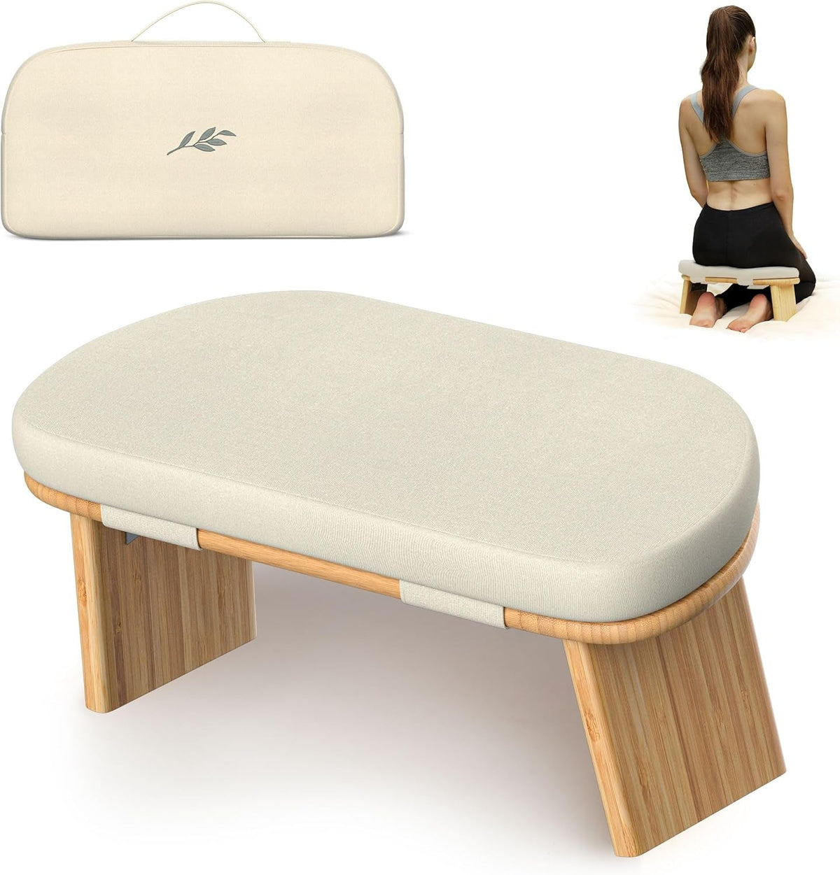 Portable Bamboo Meditation Bench