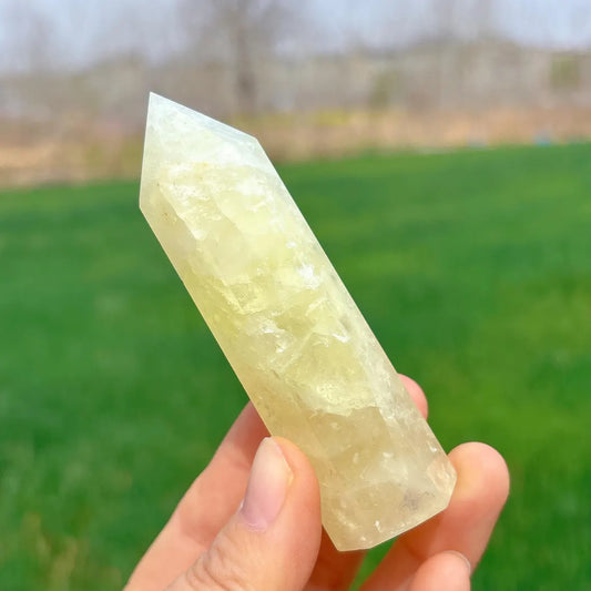 Natural Citrine Crystal Tower – Polished Obelisk Point